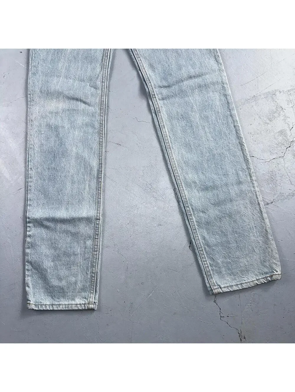 Levis 701 Vintage 90s USA XX Straight Leg Jeans Blue Light Wash 501 Rare 25x32
